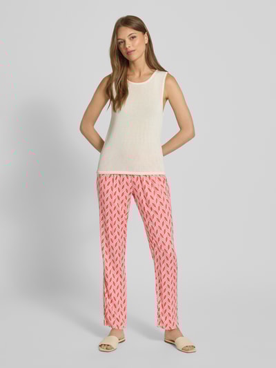 ZABAIONE Stoffhose mit elastischem Bund Apricot 1