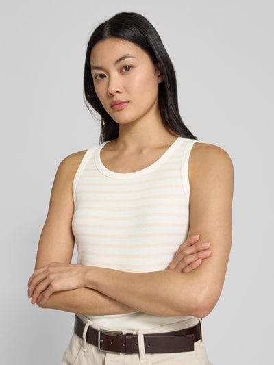 s.Oliver RED LABEL Regular Fit Tank Top aus Baumwoll-Mix Beige 3