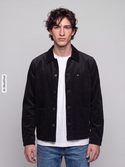 Tommy Hilfiger Regular Fit Freizeithemd aus reiner Baumwolle Black 4