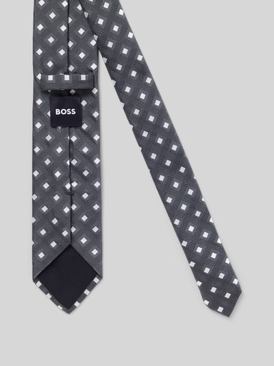 BOSS Stropdas van zijdemix Antraciet - 2