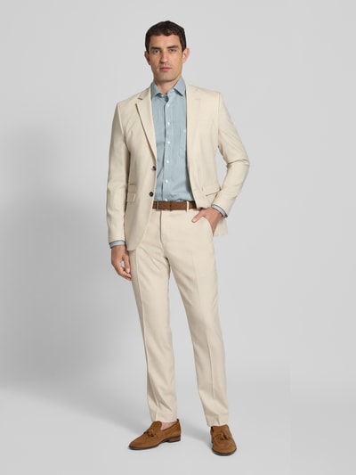 OLYMP Slim fit zakelijk overhemd met borstzak, model 'Global' Groen - 1