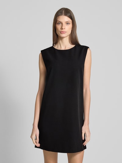 Vila Kokerjurk met strikdetail, model 'VIGERY' Zwart - 4