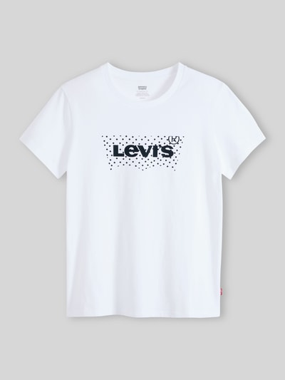 Levi's® Regular Fit T-Shirt aus reiner Baumwolle mit Logo-Print Weiss 2