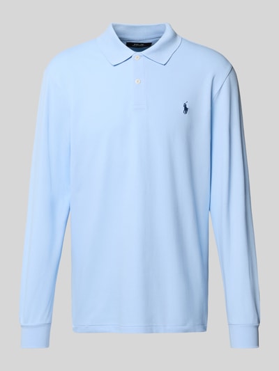Polo Ralph Lauren Regular Fit Poloshirt mit Label-Stitching Hellblau 2