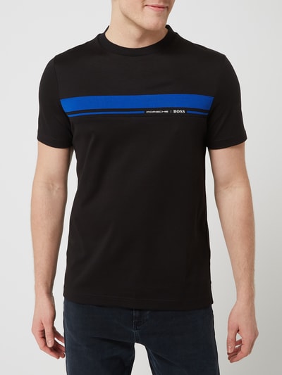 BOSS BOSS x Porsche T-Shirt aus Baumwolle Modell 'Tiburt' Black 4