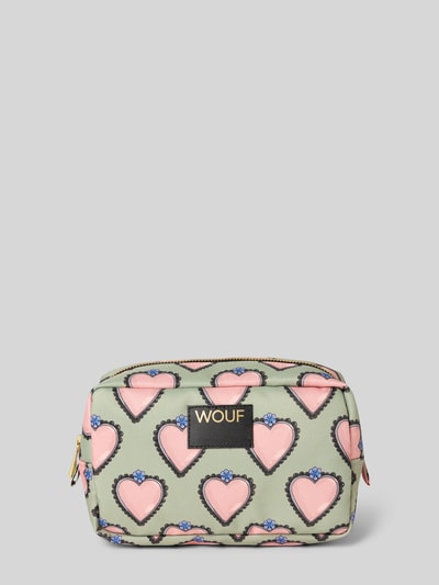 WOUF Kosmetiktasche mit Label-Detail Schilf 1