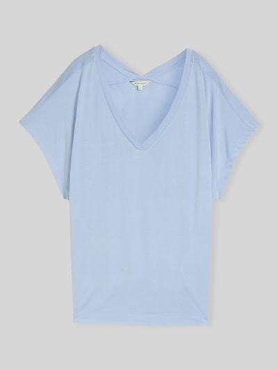 Tom Tailor Loose Fit T-Shirt aus Viskose-Mix Hellblau 2