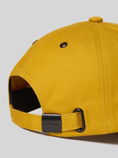 PAUL SMITH Basecap mit Motiv-Stitching Modell 'ZEBRA' Gelb 3