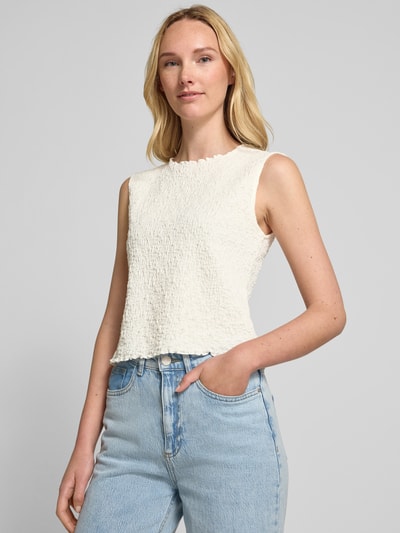 Jake*s Collection Top in Crinkle-Optik Beige 3