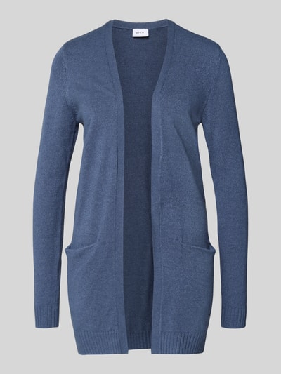 Vila Kurtka z dzianiny z przodem bez zapięcia model ‘RIL’ Szaroniebieski 2