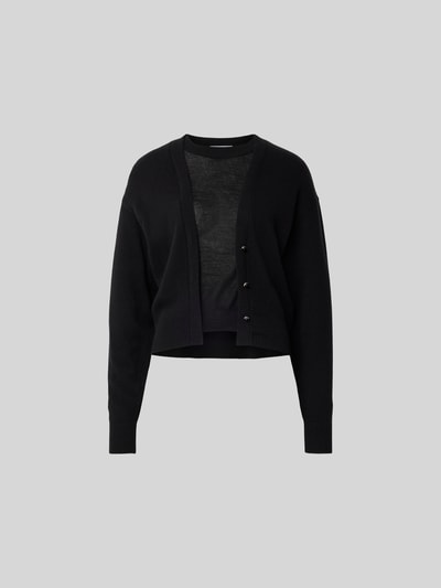 Rabanne Cardigan aus Woll-Mix Black 2