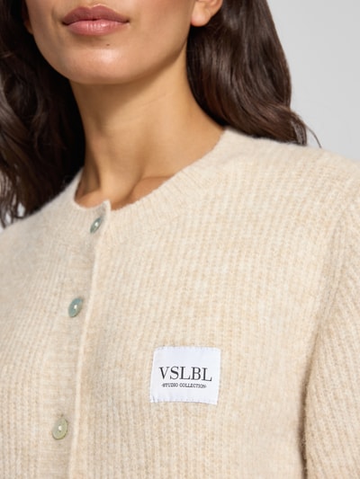 VILLA SOPHIE Strickjacke aus Viskose-Mix mit 1/2-Arm Modell 'MONA' Beige 3