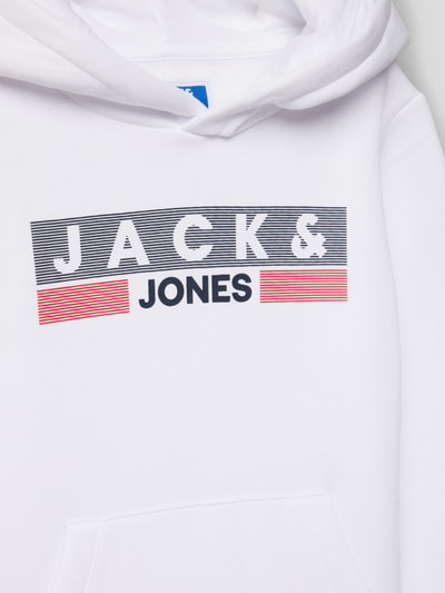 Jack & Jones Hoodie mit Label-Print Weiss 2