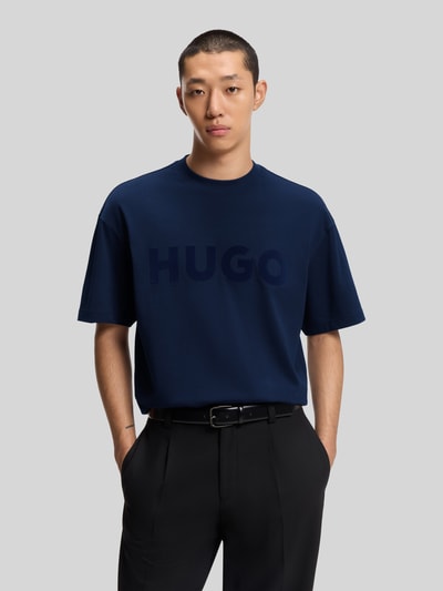 HUGO Oversized T-Shirt aus reiner Baumwolle Modell 'DINKEE' Royal 4