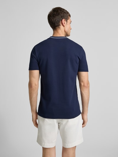 Lacoste Regular Fit T-Shirt aus Baumwoll-Mix Blau 5