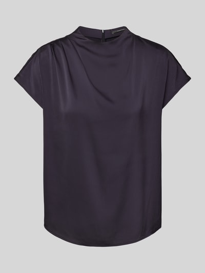 comma Regular Fit Blusenshirt mit Raffungen Marine 2