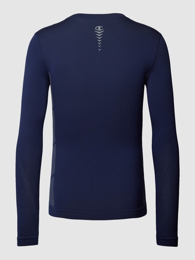 CHAMPION Shirt met lange mouwen en labelstitching, model 'ENTRY LEVEL' Donkerblauw - 3