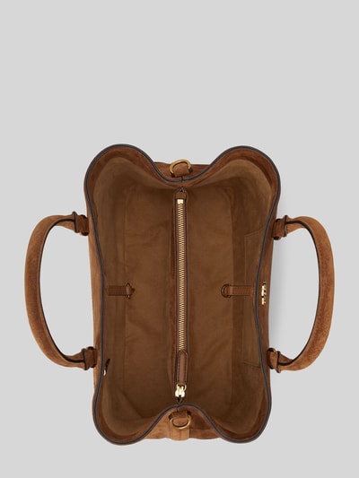 Lauren Ralph Lauren Henkeltasche mit Logo-Detail Modell 'MARCY' Hellbraun 3