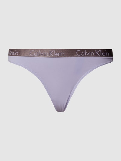 Calvin Klein Underwear String met logo in band, model 'Radiant' Lila - 2