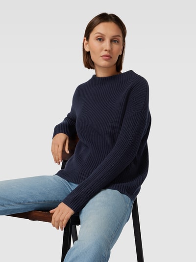 OPUS Strickpullover mit U-Boot-Ausschnitt Modell 'Parto' Marine 3