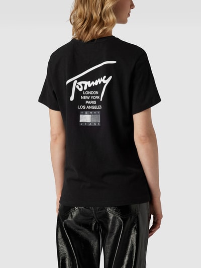 Tommy Jeans T-Shirt mit Logo-Detail in metallic Black 5