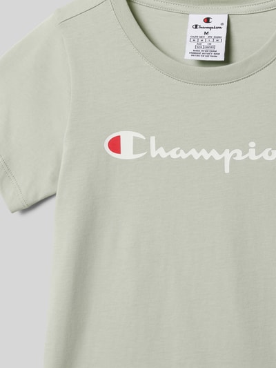 CHAMPION T-Shirt mit Label-Print Schilf 2