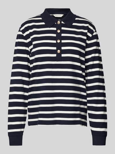 Gant Longsleeve mit Seitenschlitzen Marine 2