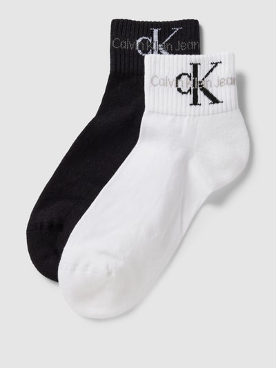 Calvin Klein Jeans Socken mit Label-Print im 2er-Pack Black 1