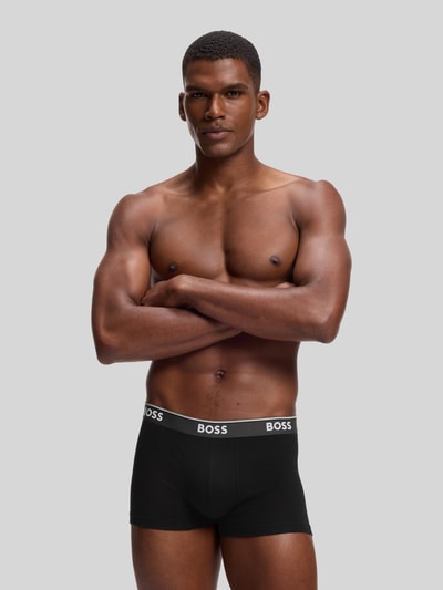 BOSS Trunks aus Baumwoll-Mix im 3er-Pack Modell 'Power' Mittelgrau 5