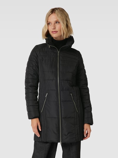 Soyaconcept Steppmantel Modell 'Nina' mit herausnehmbarer Kapuze Black 4