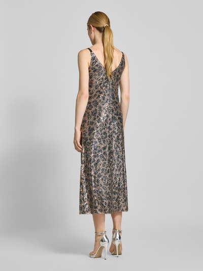 V by Vera Mont Cocktailkleid mit Paillettenbesatz Hellbraun 5