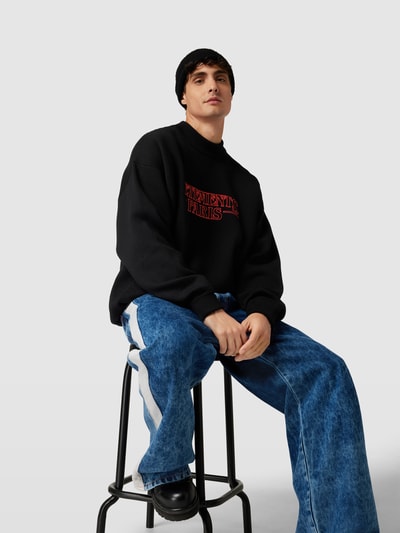 VETEMENTS Oversized Sweatshirt mit Label-Stitching Black 3