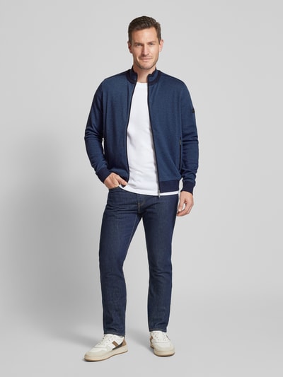 bugatti Sweatjacke mit Stehkragen Jeansblau 1