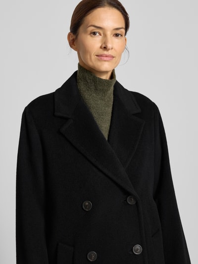 Weekend Max Mara Relaxed Fit Mantel aus Woll-Alpaka-Mix Modell 'ZUFOLO' Black 3