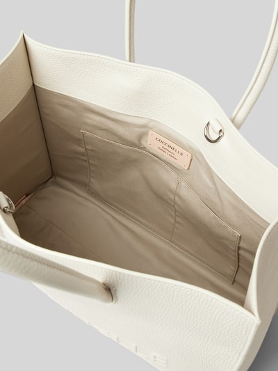 Coccinelle Shopper met steekvakken, model 'MYRTHA' Wit - 5