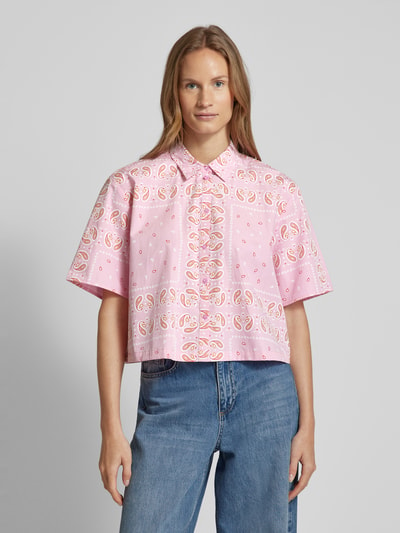 Jake*s Casual Bluse mit Paisley-Muster Hellrosa 4