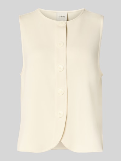 VARLEY Tanktop mit durchgehender Knopfleiste Offwhite 2