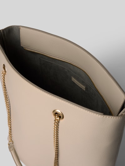 CK Calvin Klein Torba tote z detalem z logo Beżowy 5