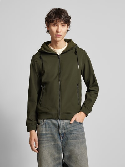 Jack & Jones Softshell-Jacke mit Reißverschlusstaschen Modell 'BASIC' Oliv 4