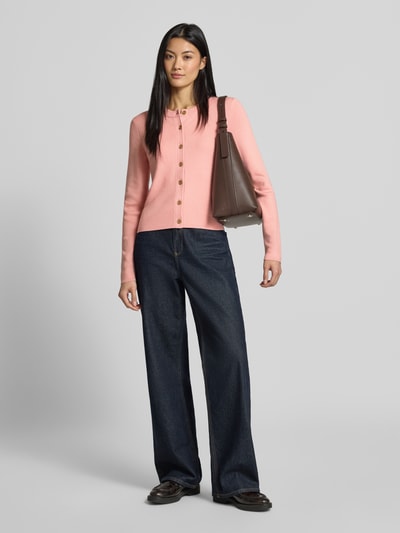 MICHAEL Michael Kors Strickjacke aus Baumwoll-Mix Altrosa 1