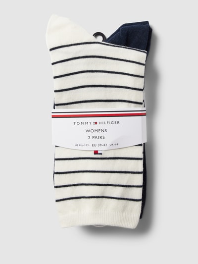 Tommy Hilfiger Socken mit Label-Detail im 2er-Pack Offwhite Melange 3