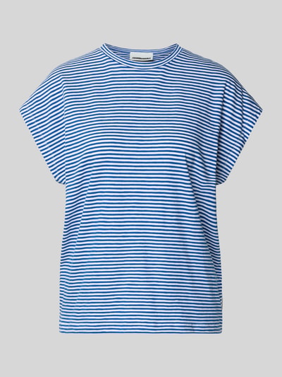 Produktfoto, Loose Fit T-shirt aus reiner biologisch katoen met all-over gestreept motief, korte vleermuismouwen, ronde hals, Armedangels
