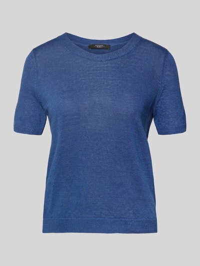 Weekend Max Mara Regular Fit Strickpullover aus reinem Leinen Modell 'PANCONE' Royal 2