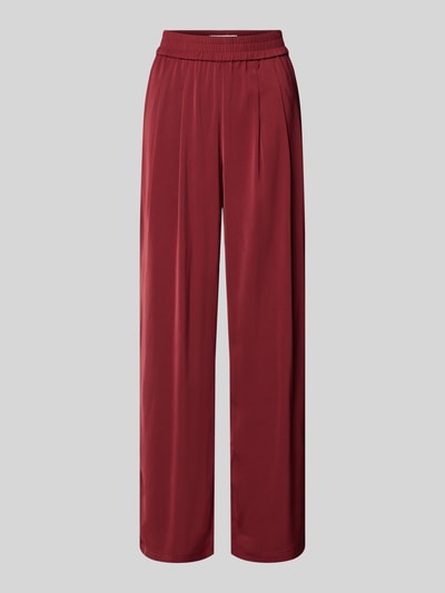 B.Young Baggy fit stoffen broek met bandplooien, model 'Idona' Bordeaux - 2