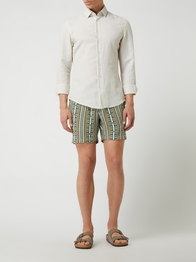 Redefined Rebel Shorts aus Viskose Modell 'Elian' Olivgrün 1