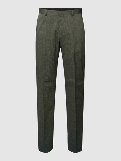 BOSS Pantalon met achterzakken, model 'Leon' Groen - 2