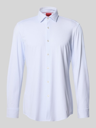 HUGO Slim Fit Businesshemd mit Kentkragen Modell 'KENNO' Dunkelblau 2
