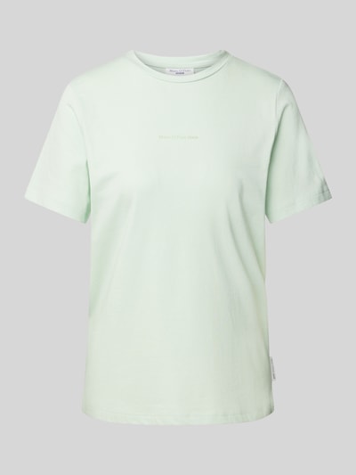 Marc O'Polo Denim T-shirt met labelprint Lichtgroen - 2