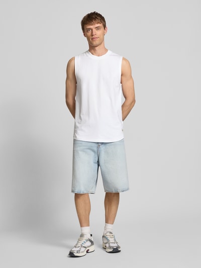 Calvin Klein Jeans Tanktop mit Rundhalsausschnitt Weiss 1