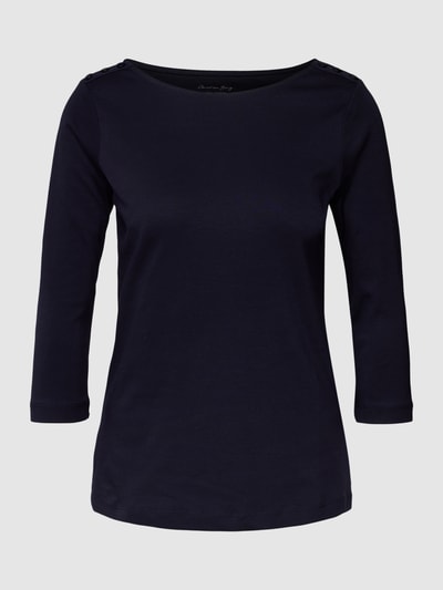 Christian Berg Woman T-shirt met 3/4-mouwen en sierknopen Donkerblauw - 2